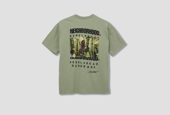 24FW 네이버후드 반팔 티셔츠 NH X REBEL DREAD HARDWARE . TEE SS-2 242PCRDN-ST02S 그린 - NEIGHBORHOOD