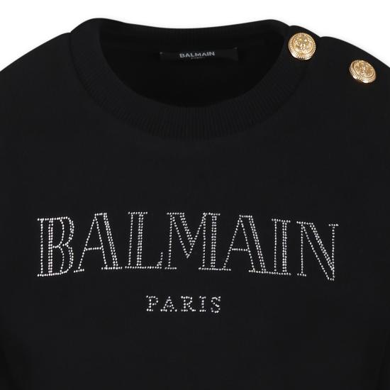 25SS [키즈] 발망 풀오버 BW4B00 Z0081 930 BLACK - BALMAIN