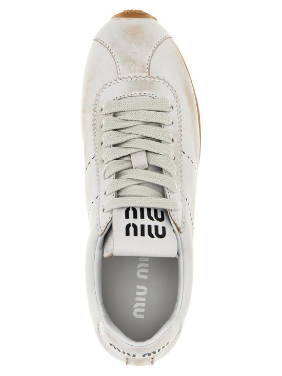 26SS 미우미우 스니커즈 5E114EF0053H02F0009 White - MIU MIU