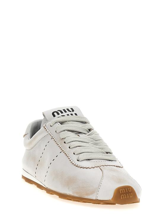 26SS 미우미우 스니커즈 5E114EF0053H02F0009 White - MIU MIU