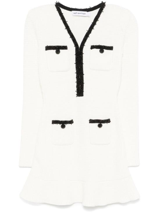 25SS 셀프 포트레이트 숏 원피스 RS25087SW WHITE