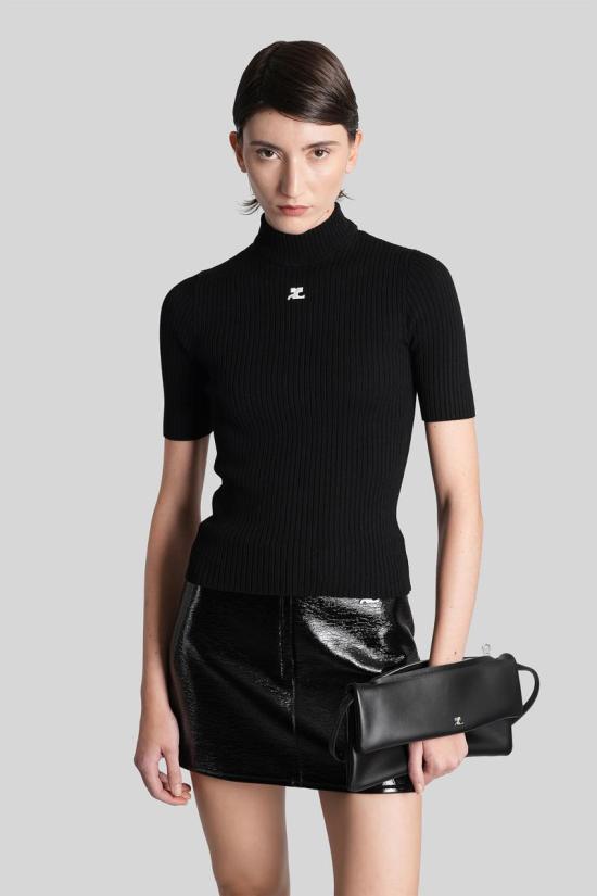 25FW 쿠레쥬 터틀넥 408097 PERMPU026FI0001 Black