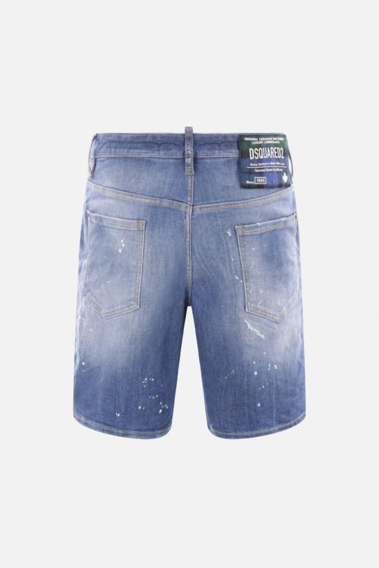 25SS 디스퀘어드2 데님 숏팬츠 S74MU0881S30872470 Navy - DSQUARED2