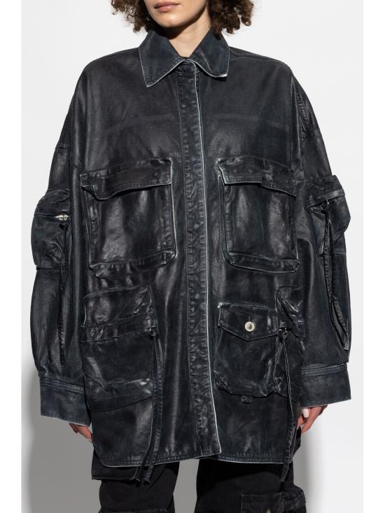 25SS 디 아티코 봄버 자켓 250WCB00048 184 NAVY BLUE - THE ATTICO