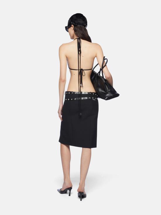 25SS 디 아티코 민소매 티셔츠 250WCL00001 100 BLACK - THE ATTICO