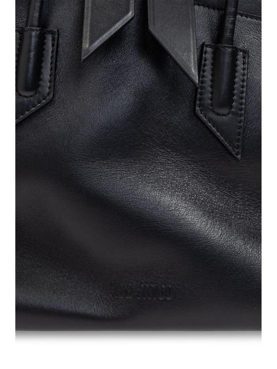 25FW 디 아티코 라 파세지아타 미디엄 탑 핸들 백  250WAH00054 100 BLACK - THE ATTICO