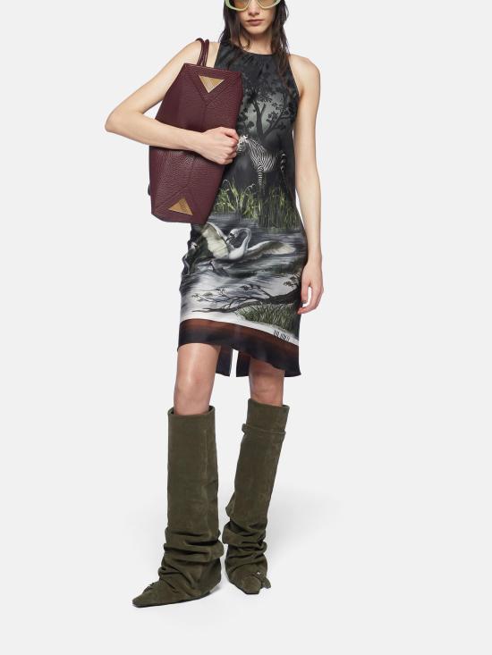 25SS 디 아티코 미디 원피스 250WCA00389 867 SMOKE - THE ATTICO