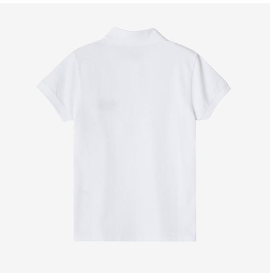  메종키츠네 폴로 티셔츠 MW00201KJ7010M186 WHITE BLACK DOM - MAISON KITSUNE