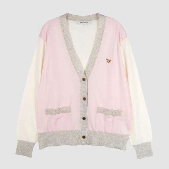  메종키츠네 가디건 MW00505KT1036P603 PALE PINK DOM