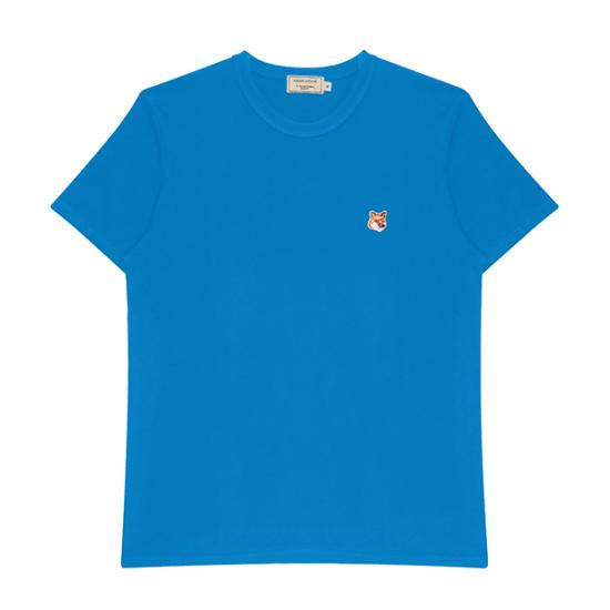  메종키츠네 폭스 헤드 패치 레귤러 티셔츠 LM00104KJ0008P451 DOM