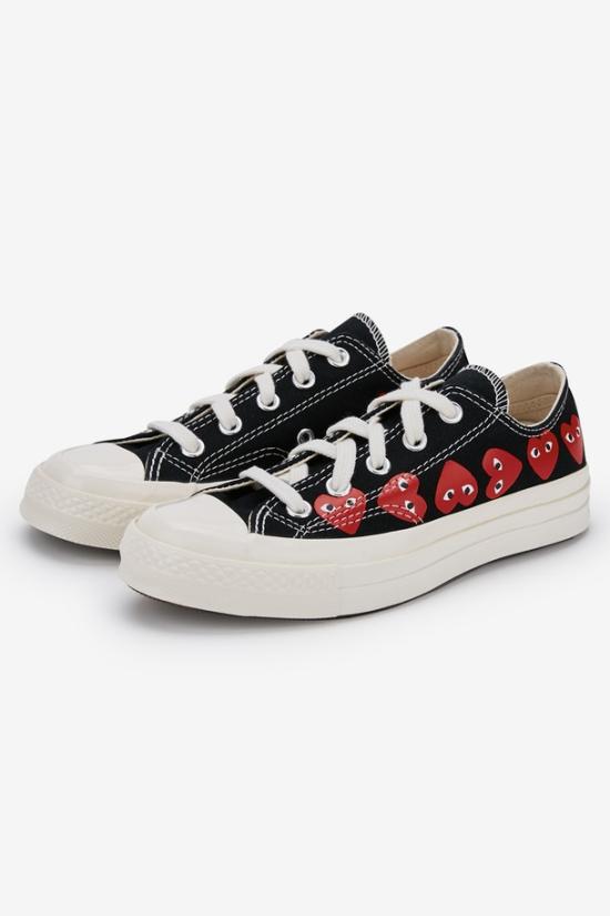  꼼데가르송 꼼데가르송 x 컨버스 로우 스니커즈 AZ K126 001 1 P1K126 BLACK DOM