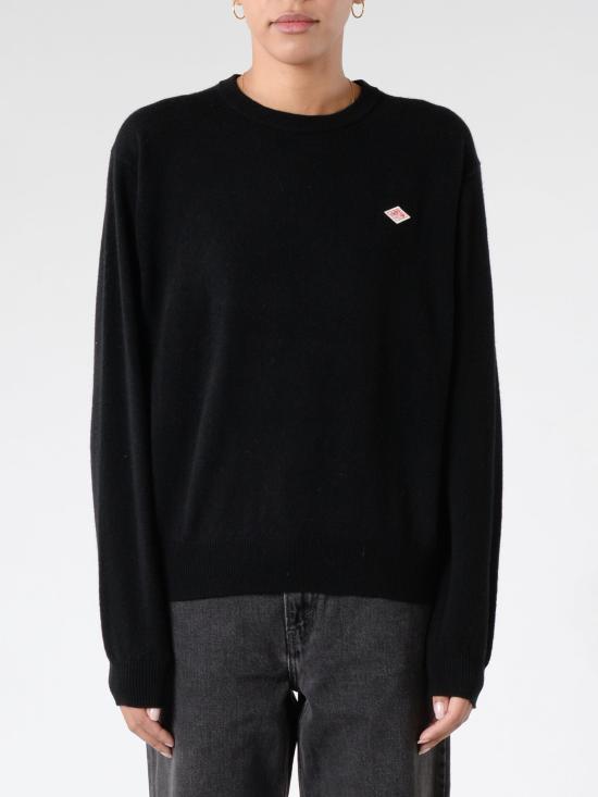  단톤 로고 패치 울 스웨터 DTD0027LMWDKNAVY DOM
