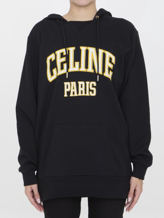  셀린느 후드 티셔츠 2Y70F670Q38WL BLACK DOM