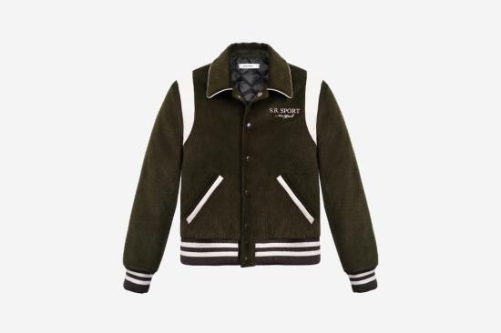  스포티앤리치 봄버 자켓 JAAW233DO289 DARK GREEN WHITE DOM