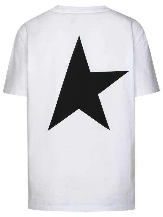 25SS 골든구스 반팔 티셔츠 GWP01220P00087910283 WHITE DOM - GOLDEN GOOSE