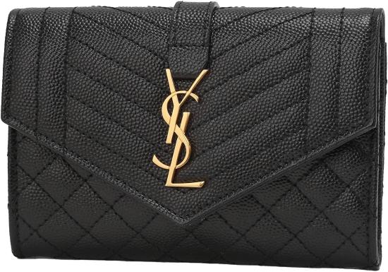  생로랑 반지갑 651026BOW911000 BLACK DOM