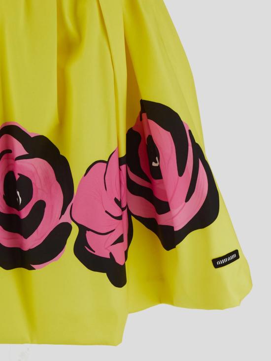 24FW 미우미우 미디 스커트 MG2305 15W3F0YKC - MIU MIU