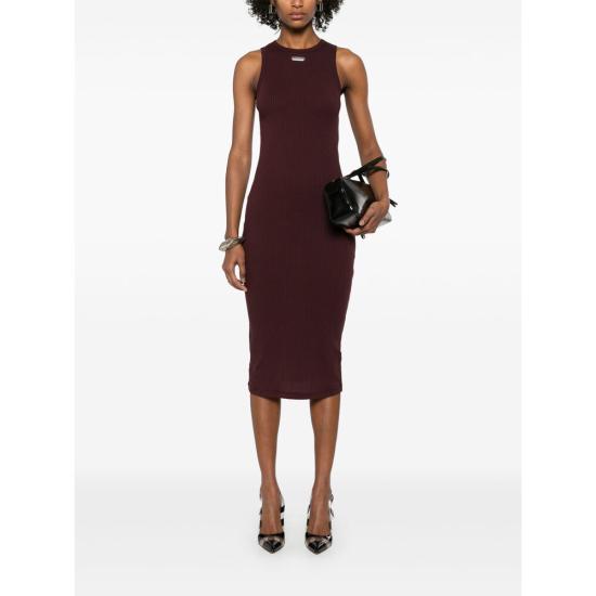 25SS 알렉산더 맥퀸 미디 원피스 815621 QLAEE 5006 RED - ALEXANDER MCQUEEN