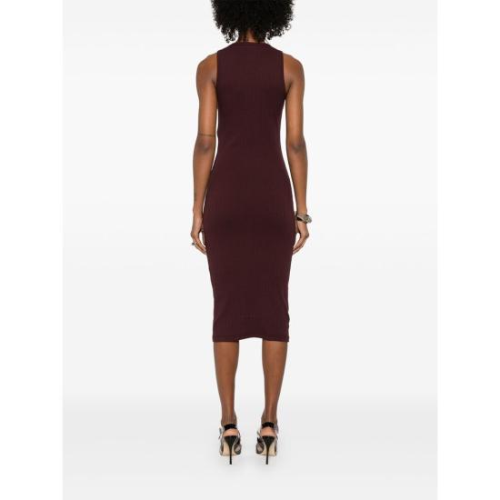 25SS 알렉산더 맥퀸 미디 원피스 815621 QLAEE 5006 RED - ALEXANDER MCQUEEN