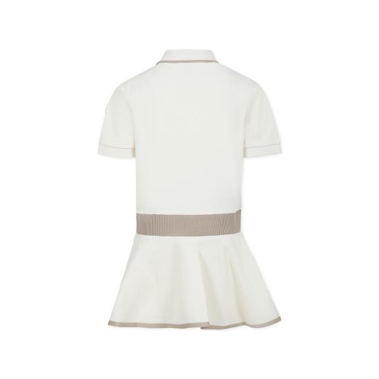 25FW [키즈] 몽클레어 원피스 K1954 8I00001 899YV 050 IVORY - MONCLER