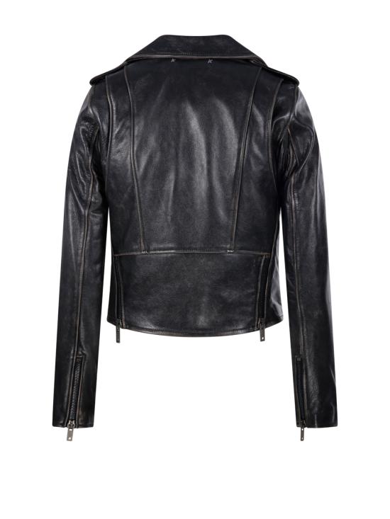 25SS 골든구스 바이커 자켓 GWP00848 P000647 90100 BLACK - GOLDEN GOOSE