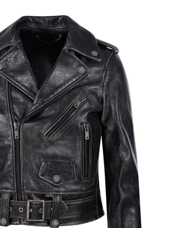 25SS 골든구스 바이커 자켓 GWP00848 P000647 90100 BLACK - GOLDEN GOOSE