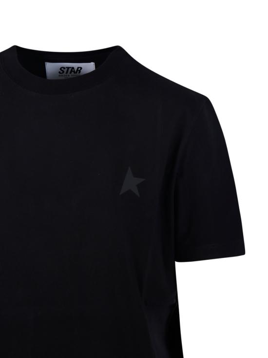 25SS 골든구스 반팔 티셔츠 GWP01220 P000593 90100 BLACK - GOLDEN GOOSE