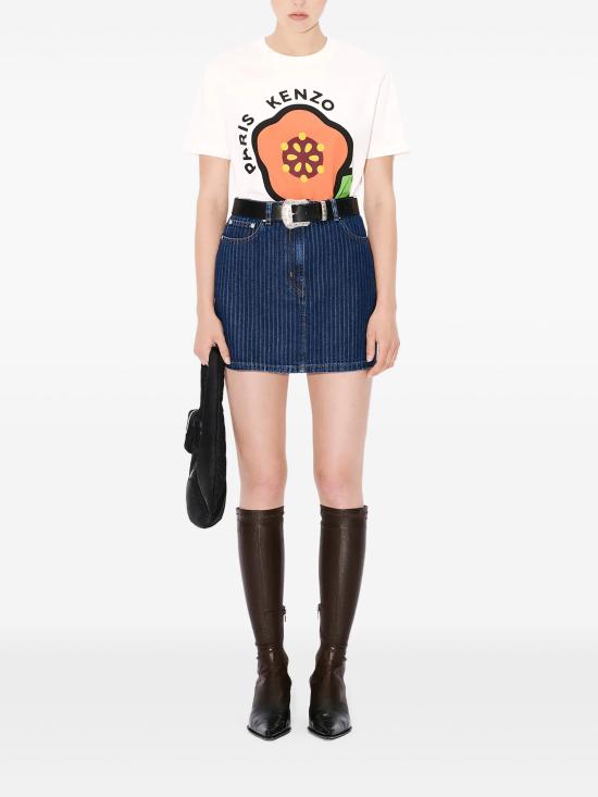 25SS 겐조 반팔 티셔츠 FF52TS1684SO 02 White - KENZO