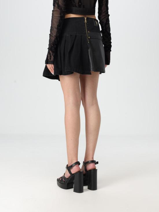 24FW 베르사체 숏 스커트 77HAE850DW012 909 Black - VERSACE