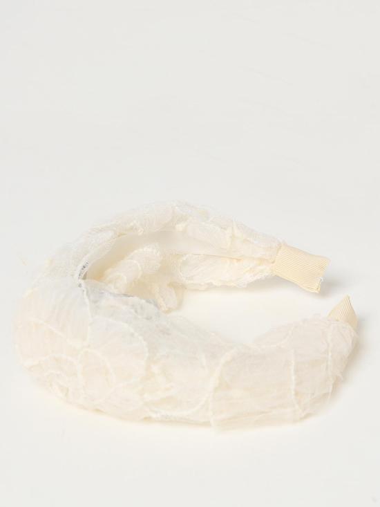 25FW [키즈] 시모네타 헤어 액세서리 SU0B14U0146 104 Yellow Cream - SIMONETTA