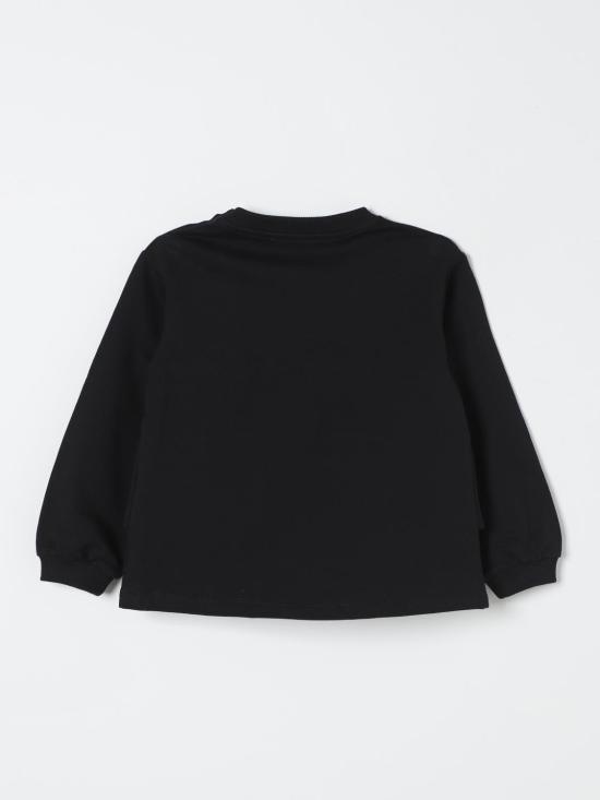 25FW [키즈] 모스키노 티셔츠 MDF02WLDA16 60100 Black - MOSCHINO