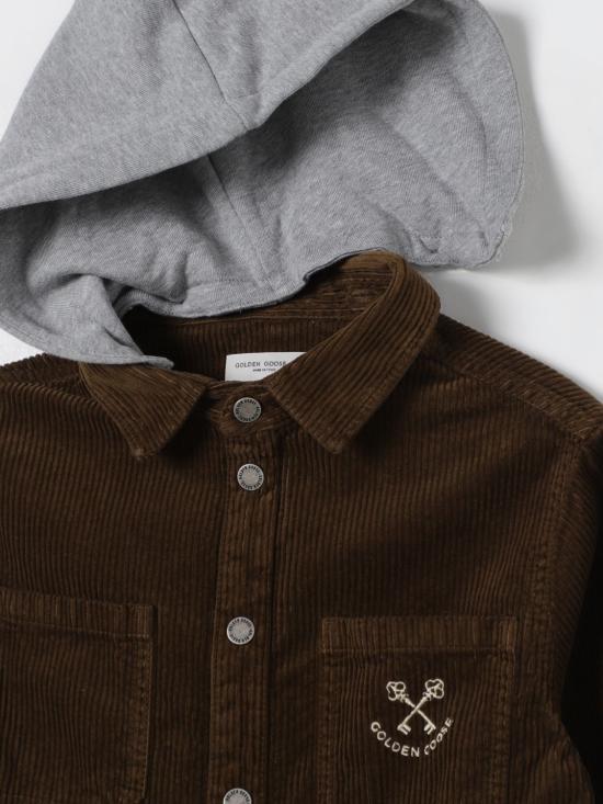 24FW [키즈] 골든구스 캐주얼 자켓 GKP02047P00172855615 Brown - GOLDEN GOOSE