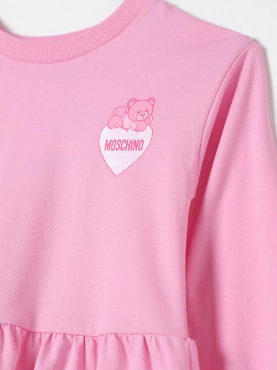 25FW [키즈] 모스키노 원피스 HDV0FDLDA16 50243 Fuchsia - MOSCHINO