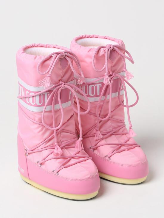 25FW 문부츠 아이콘 나일론 부츠 80D1400440 J001 Pink - MOON BOOT