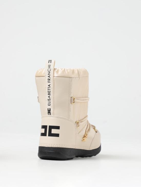 25FW [키즈] 엘리자베타프랜치 미들 부츠 F4A6E01681047 698 Yellow Cream - ELISABETTA FRANCHI