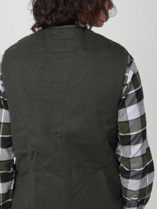 25FW 바버 웜 파일 웨이스트코트 집 인 라이너 MLI0004 SG71 Green - BARBOUR