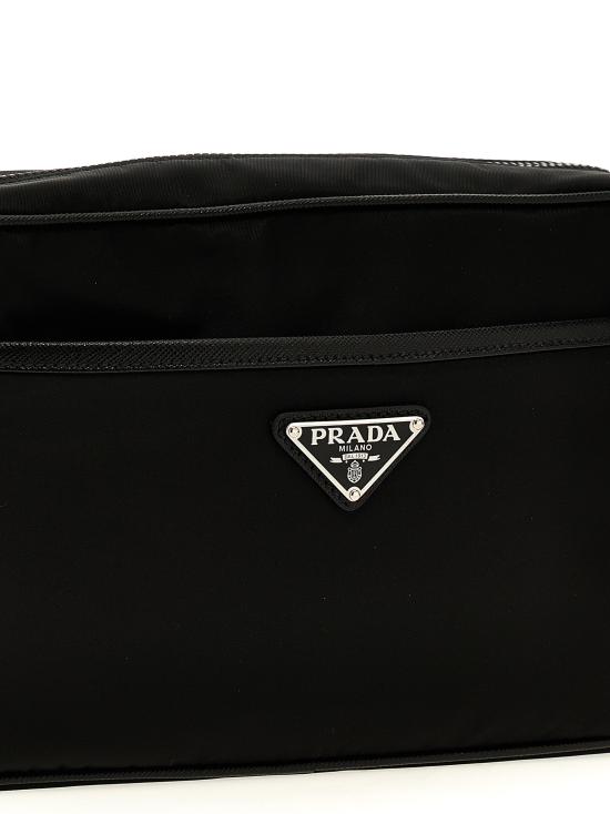 25FW 프라다 삼각로고 리나일론 크로스백  2VH048VXOO2DMHF0002 BLACK DOM - PRADA
