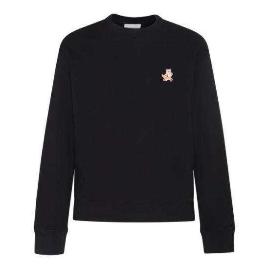  메종키츠네 스피디 폭스 패치 컴포트 스웨트셔츠 MM00313KM0307 P199 BLACK DOM