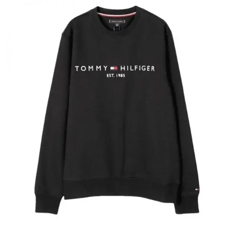  타미힐피거 로고 스웨트셔츠 MW11596002 BLACK DOM
