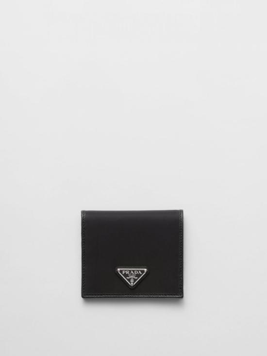 25FW 프라다 반지갑 2MO0042DMHF0002 BLACK DOM