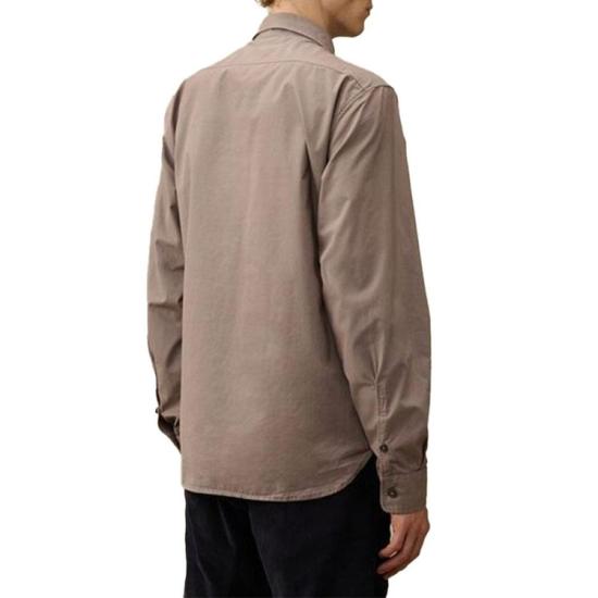  씨피 컴퍼니 오가닉 개버딘 셔츠 17CMSH140A 110143G 735 PURPLE DOVE DOM - C.P. COMPANY