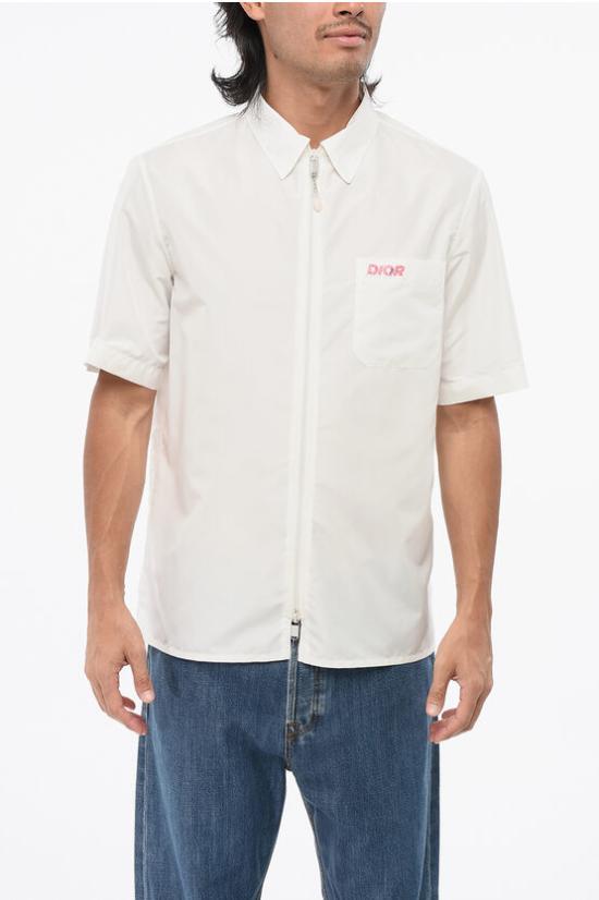  디올 반팔 셔츠 483C564A5808030 WHITE DOM