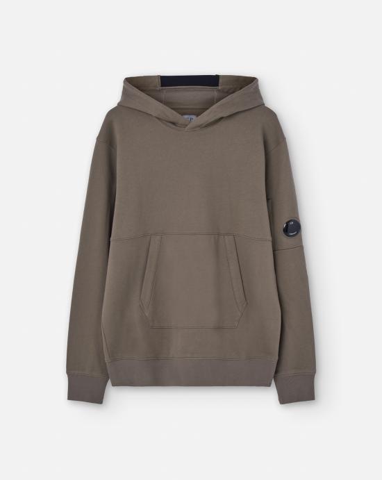  씨피 컴퍼니 다이애그널 레이즈드 플리스 후드티셔츠 17CMSS024A005086W359 WALNUT DOM