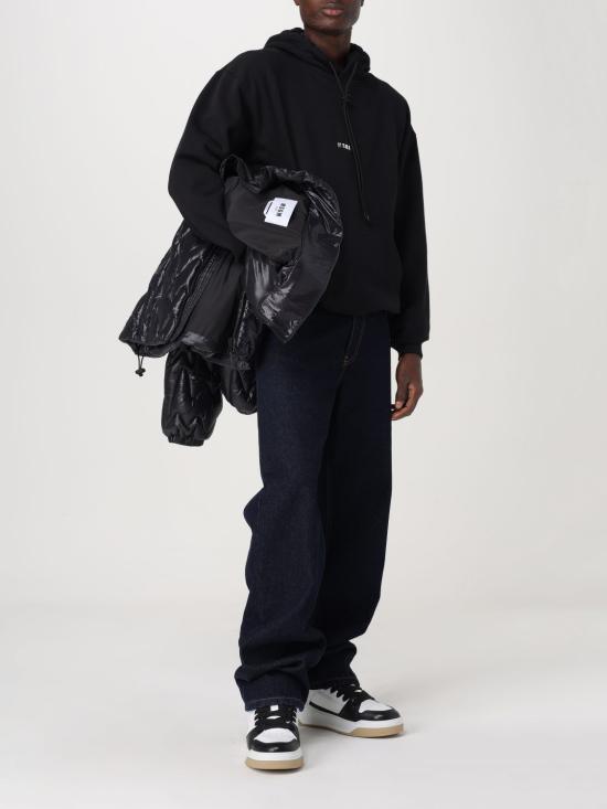  엠에스지엠 후드 티셔츠 3740MM13224779599 BLACK DOM - MSGM