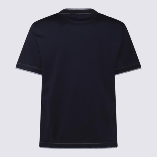 26FW 브루넬로 쿠치넬리 레이어링 코튼 저지 크루넥 티셔츠 M0B137451G CB422 DOM - BRUNELLO CUCINELLI
