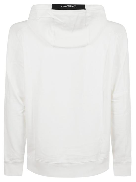  씨피 컴퍼니 다이애그널 레이즈드 플리스 후드티셔츠 17CMSS024A005086W103 GAUZE WHITE DOM - C.P. COMPANY