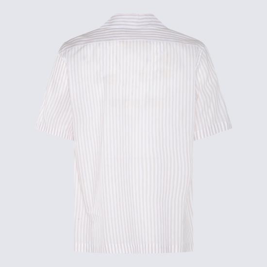  라르디니 반팔 셔츠 EQKLOPEQC1799100BE BEIGE WHITE DOM - LARDINI