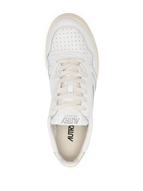  오트리 메달리스트 로우 스니커즈 AULM LL60 WHITE GREEN DOM - AUTRY