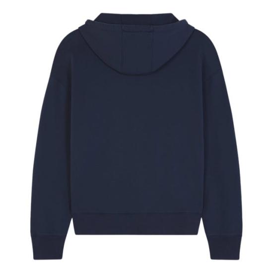  메종키츠네 볼드 폭스 헤드 패치 오버사이즈 후드 LM00705KM0001 P492 DEEP NAVY DOM - MAISON KITSUNE