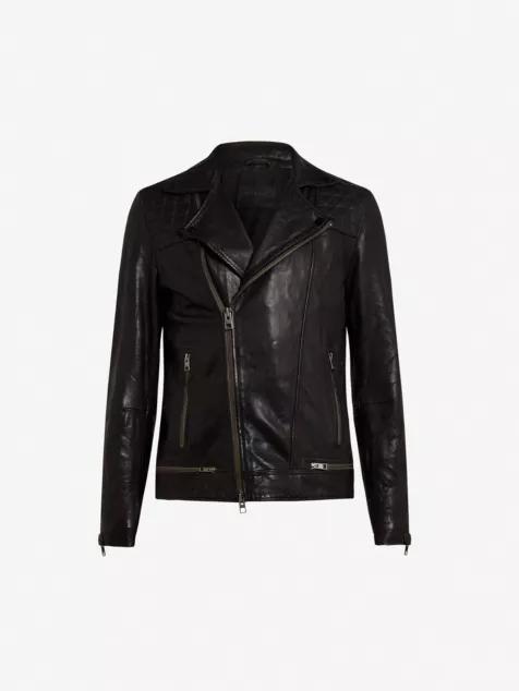  올세인츠 가죽 자켓 ML058F INK NAVY DOM